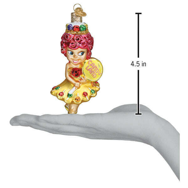 Old World Christmas Princess Lolly Blown Glass Ornament