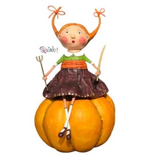 Prissy Pumpkin Eater Figurine by Lori Mitchell - Quirks!