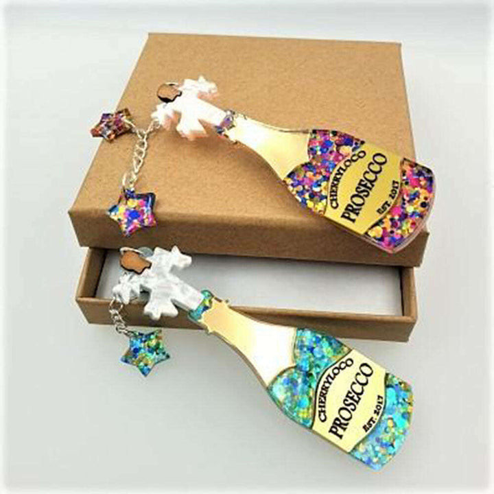 Prosecco Bottle Brooch by Cherryloco Jewellery 2