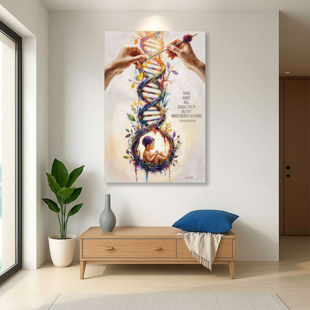 Psalm 139:13 - For You Knit Me In My Mother's Womb Faith Sign