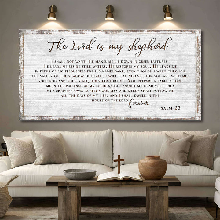 Psalm 23 - The Lord Is My Shepherd Sign III
