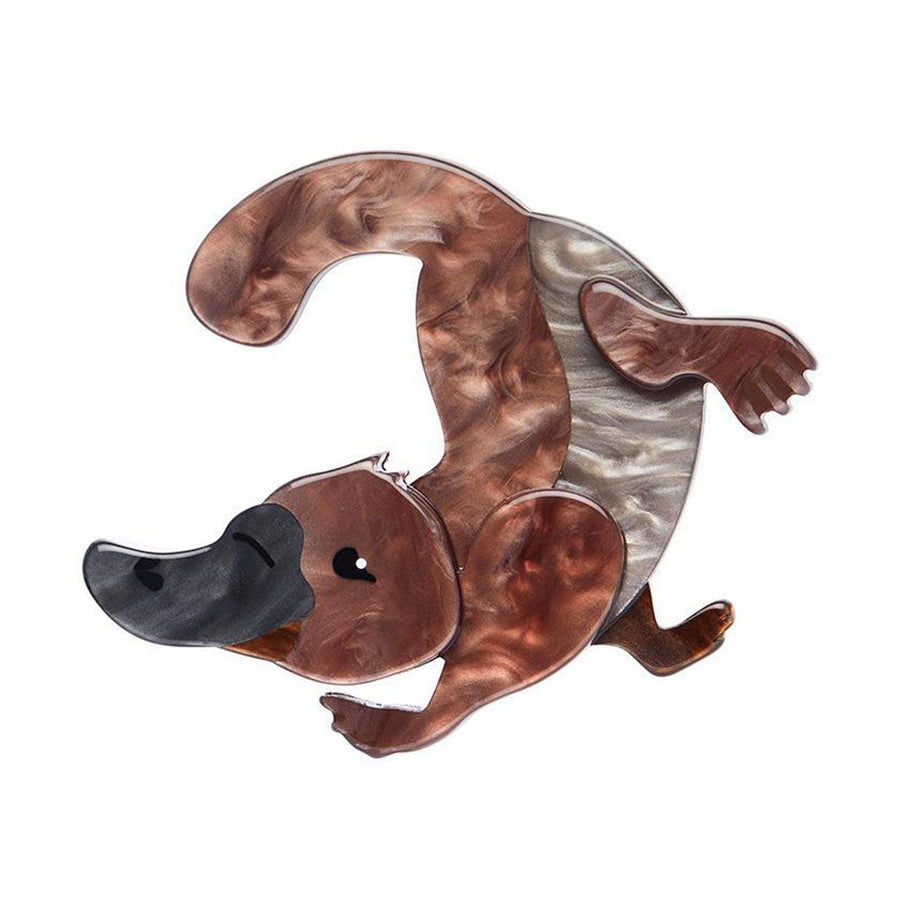 Puddles the Platypus Brooch by Erstwilder image