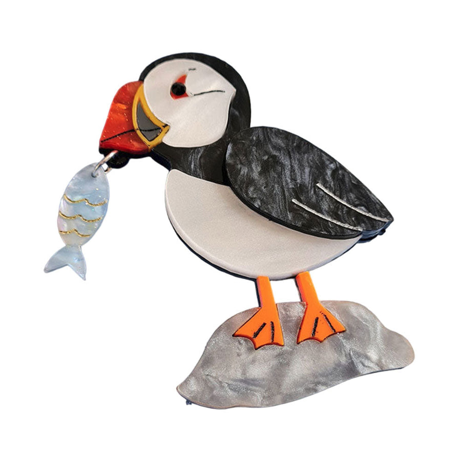 Puffin Brooch by Cherryloco Jewellery 1