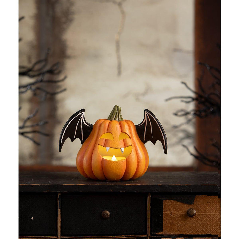 Pumpkin Bat Luminary by Bethany Lowe Designs image 1