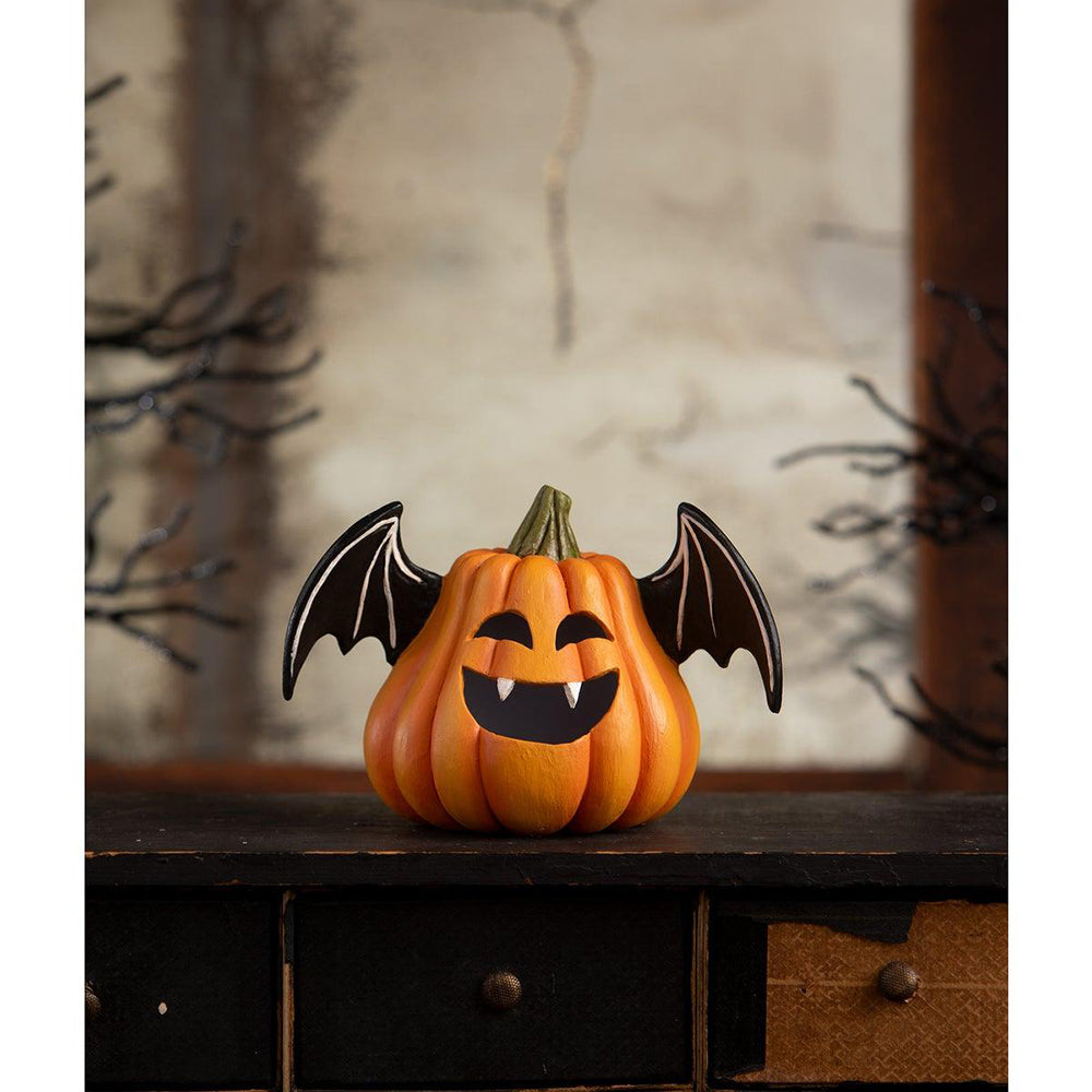 Pumpkin Bat Luminary by Bethany Lowe Designs image