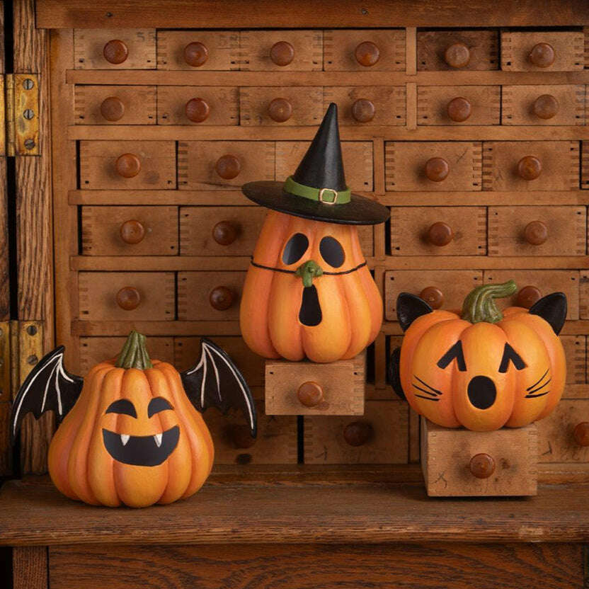 Pumpkin Bat Luminary by Bethany Lowe Designs – view 2