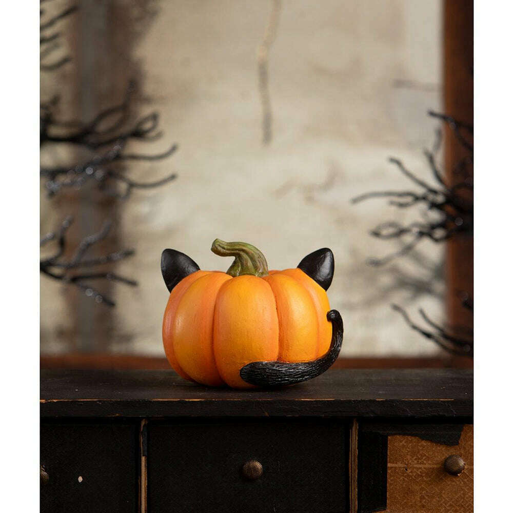 Pumpkin Cat Luminary by Bethany Lowe Designs – view 4