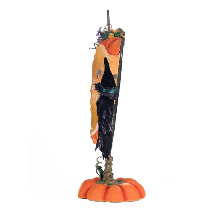 Pumpkin Moon Witch Wall Piece  or Tabletop by Katherine's Collection  1