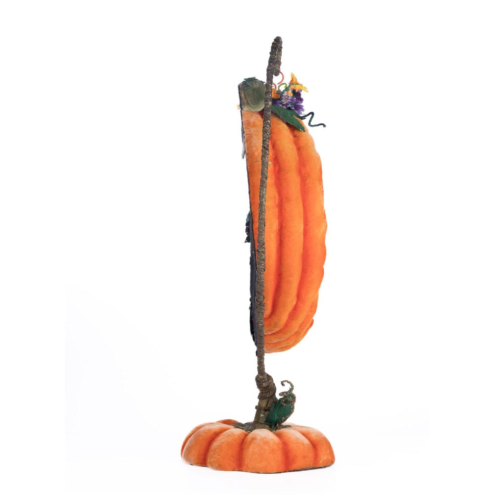 Pumpkin Moon Witch Wall Piece  or Tabletop by Katherine's Collection  2