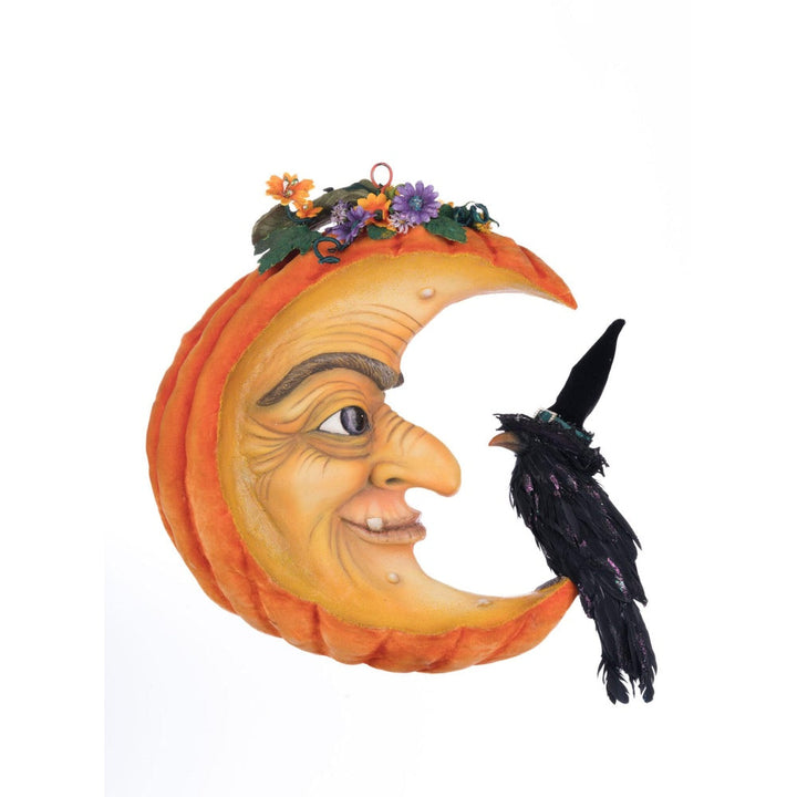 Pumpkin Moon Witch Wall Piece  or Tabletop by Katherine's Collection  3