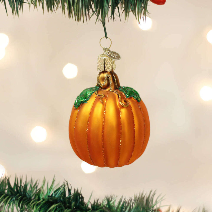 Old World Christmas Pumpkin Blown Glass Ornament