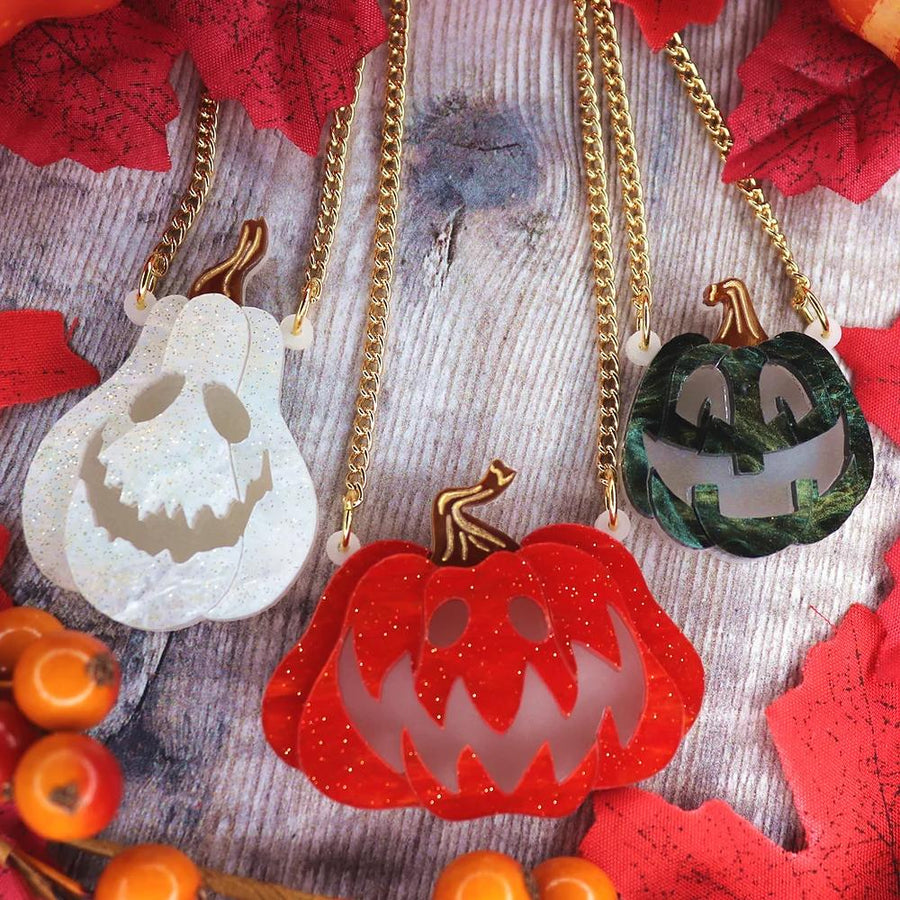 Pumpkin Pals Mini Necklace by Kimchi and Coconut image