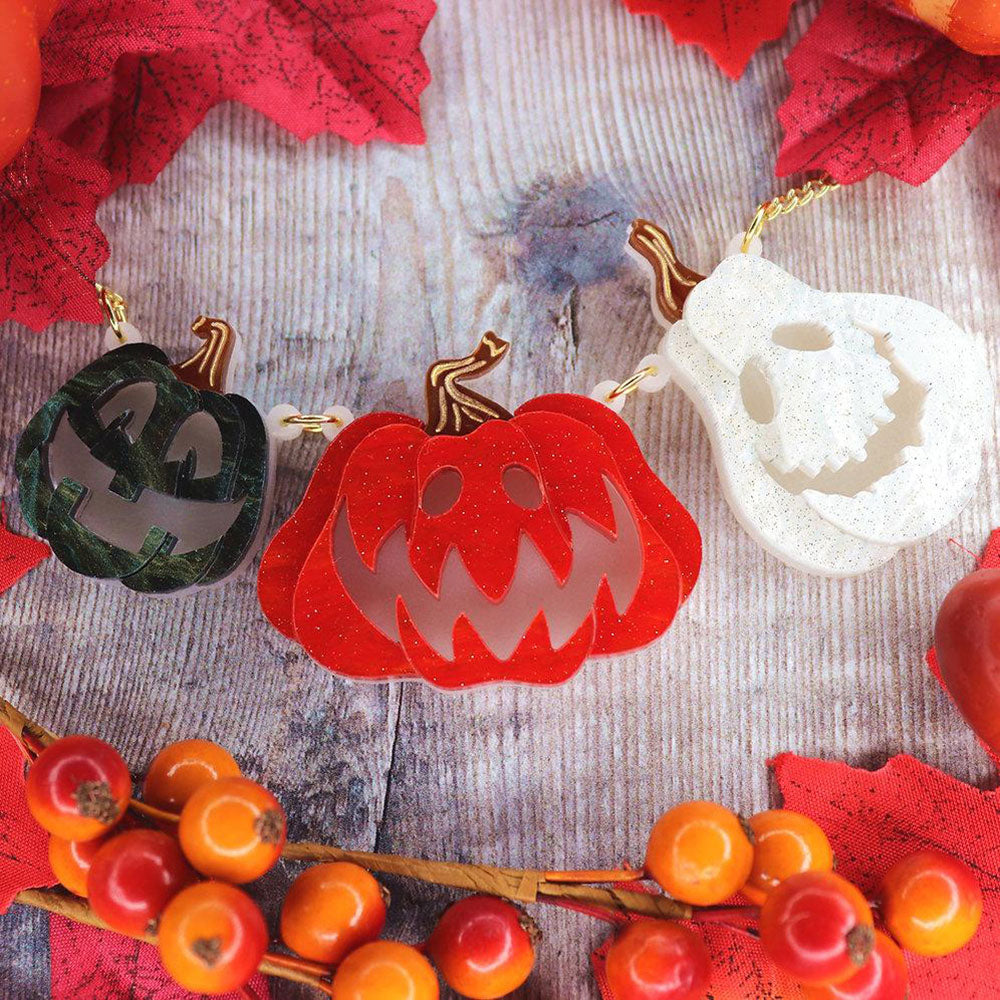 Pumpkin Pals Necklace by Kimchi and Coconut image