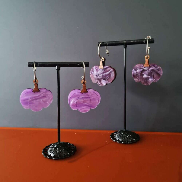 Pumpkin Patch Dangle Earrings by Cherryloco Jewellery 3