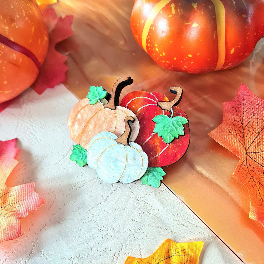 Pumpkin Patch Necklace by Cherryloco Jewellery 1