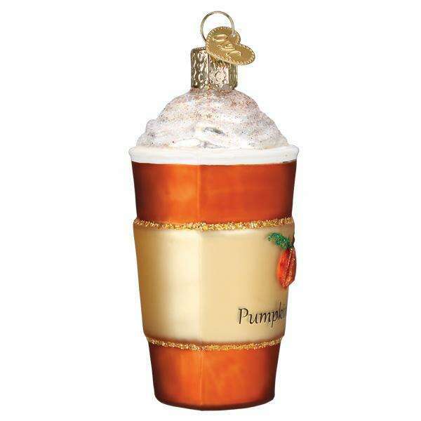 Old World Christmas Pumpkin Spice Latte Blown Glass Ornament