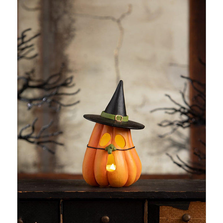 Pumpkin Witch Luminary by Bethany Lowe Designs image 1