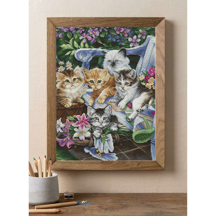 Purfect Gardening Buddies BU5026L Counted Cross-Stitch Kit