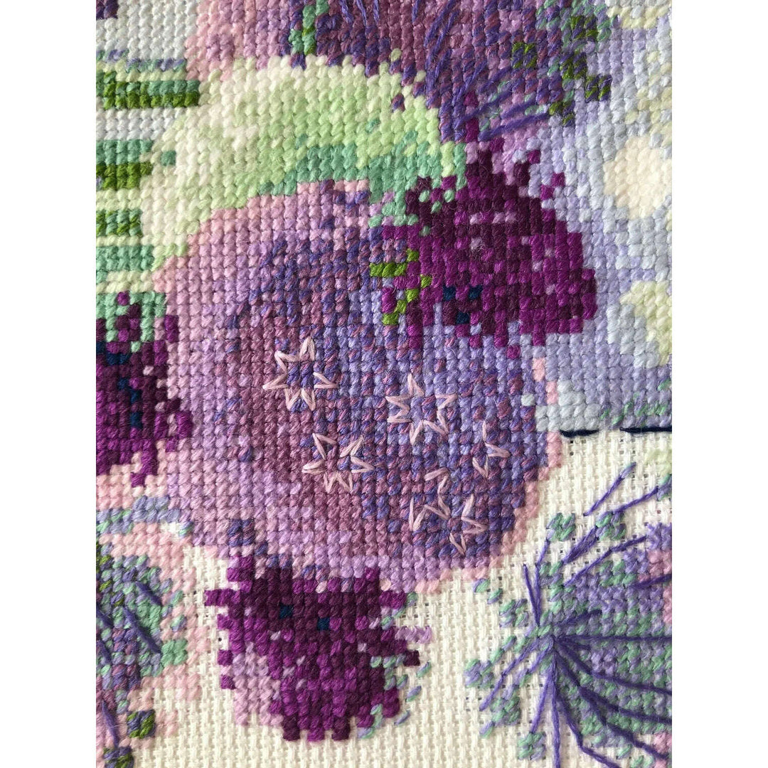 Purple Allium R1974 Counted Cross Stitch Kit