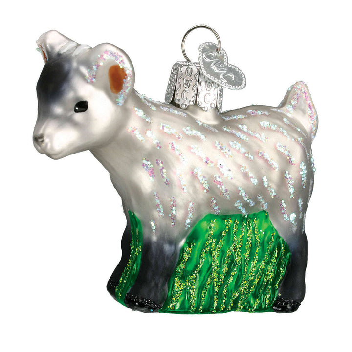 Old World Christmas Pygmy Goat Blown Glass Ornament