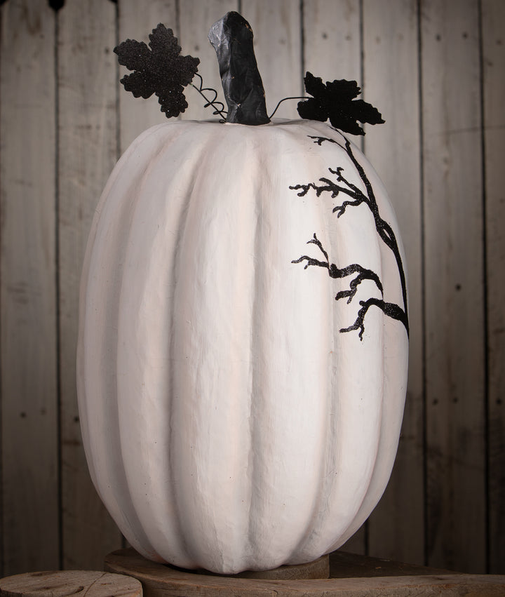 Black & White Raven Pumpkin by Bethany Lowe Designs, image 2