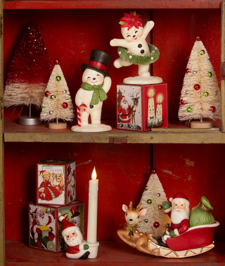 Rocking Santa in Sleigh by Bethany Lowe Designs, image 5