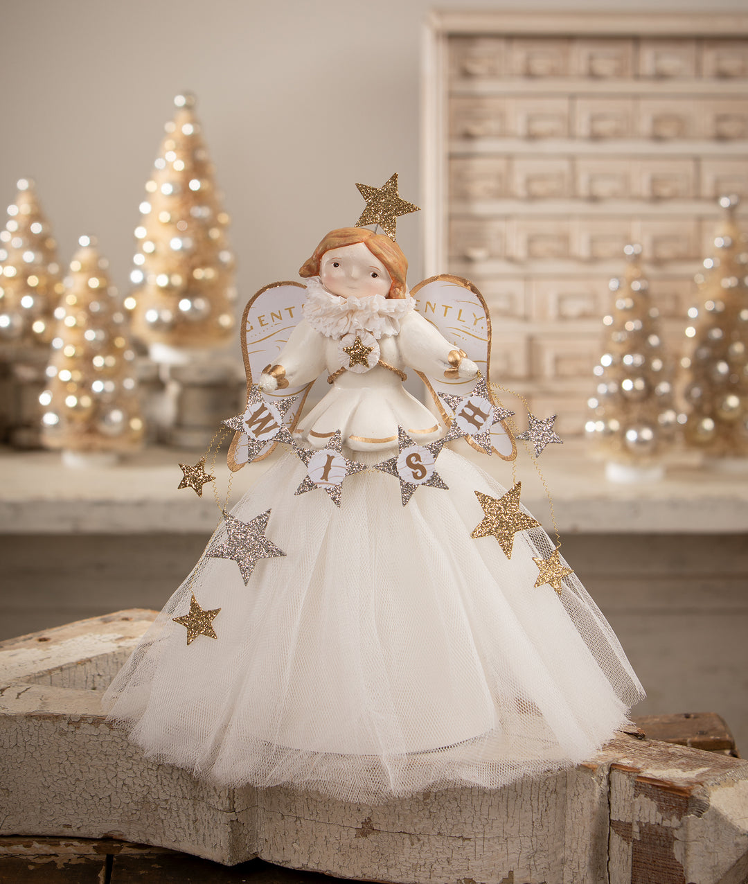 Wish Angel Treetopper by Bethany Lowe Designs, christmas decor