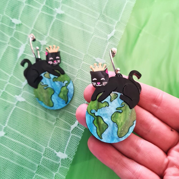 Queen Of The World Hoop Earrings by Cherryloco Jewellery 1