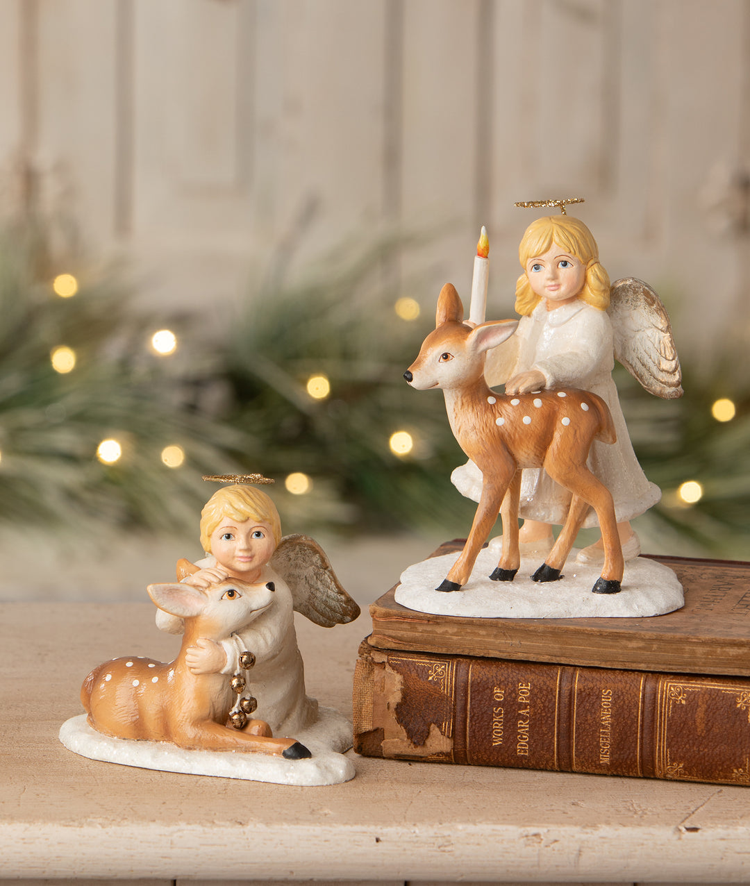 Michael Angel with Deer by Bethany Lowe Designs, image 3