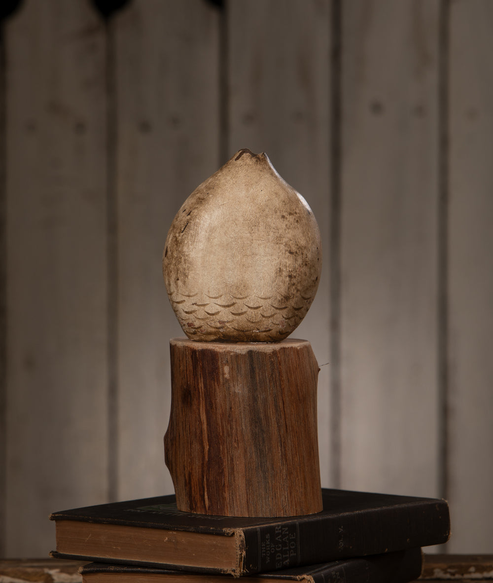 Handcarved 9" Hoot Owl by Bethany Lowe Designs, image 2