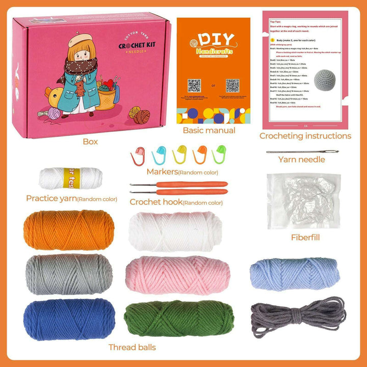 Rabbits Amigurumi DIY Crochet Kit Wizardi F07N8-M144