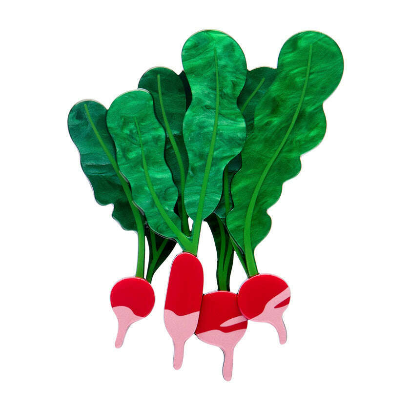 Radish Remedy Brooch by Erstwilder Brooch