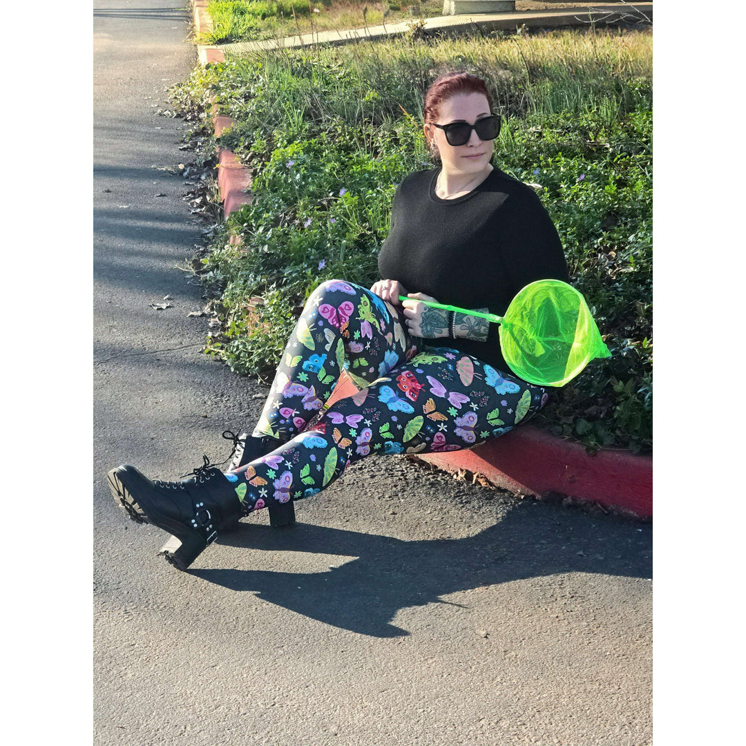 Rainbow Butterflies Leggings - High-quality Handcrafted Vibrant Spring Easter