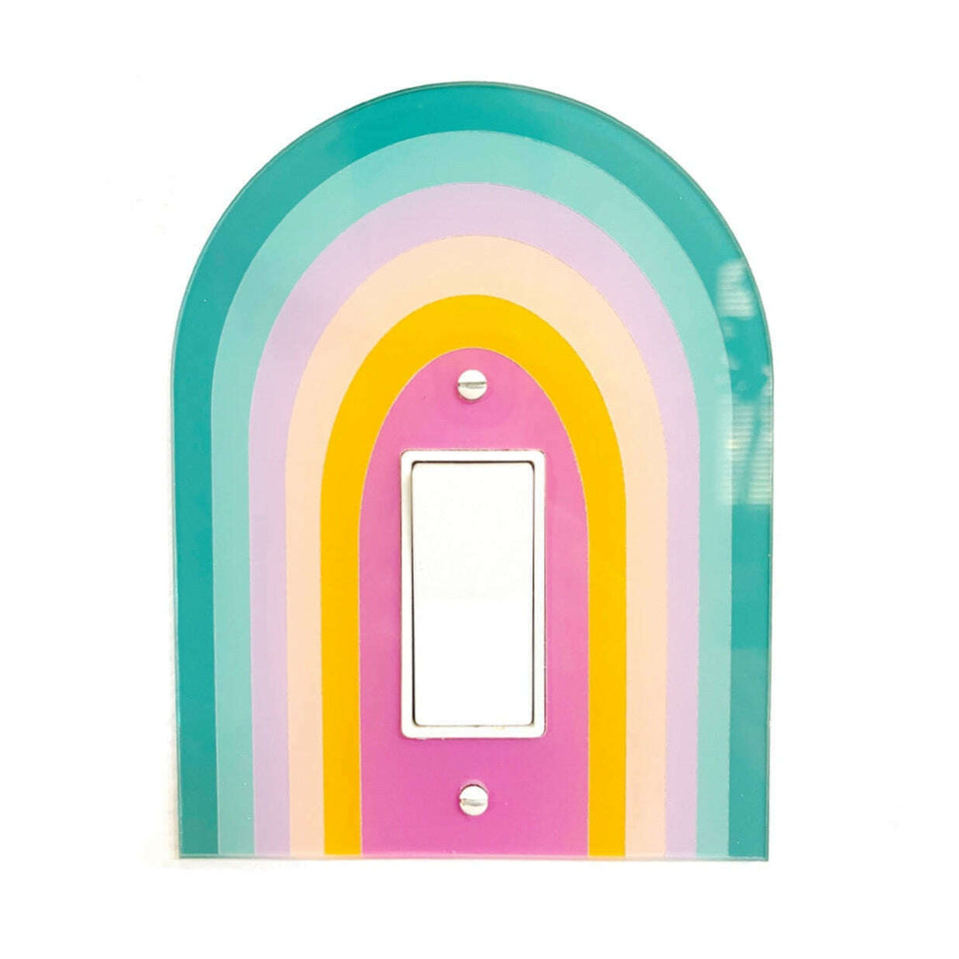 Rainbow light switch plate