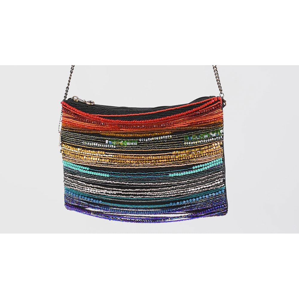 Rainbow Radiance Crossbody Handbag by Mary Frances image 9