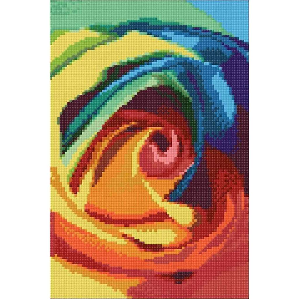 Rainbow Rose CS023 7.9 x 11.8 inches Crafting Spark Diamond Painting Kit