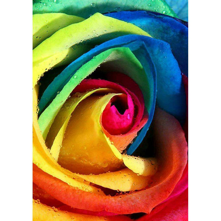 Rainbow Rose CS023 7.9 x 11.8 inches Crafting Spark Diamond Painting Kit