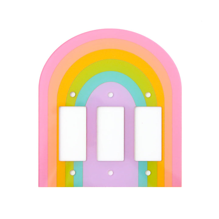 Pastel Rainbow Light Switch Plate