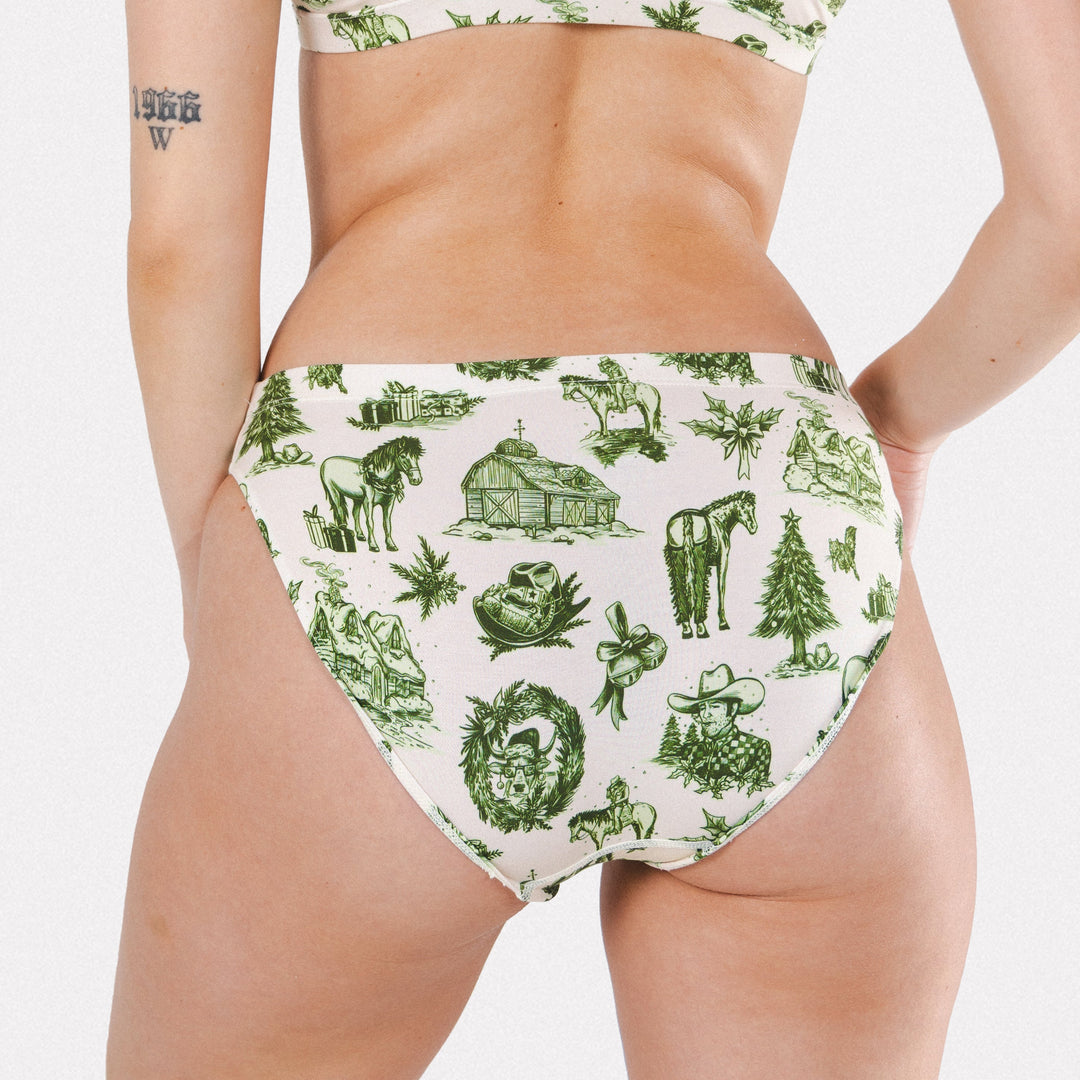 The Western Wonderland | Western Toile Modal Bikini Underwear