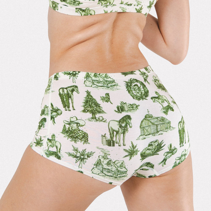 The Western Wonderland | Western Toile Modal Boyshort Underwear
