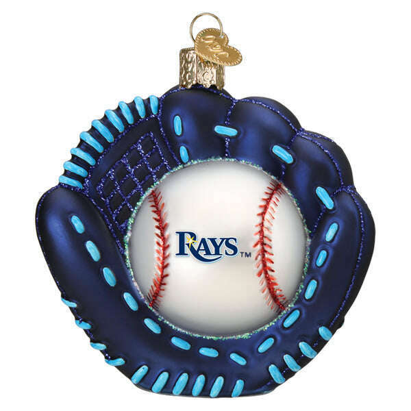 Old World Christmas Rays Baseball Mitt Blown Glass Ornament