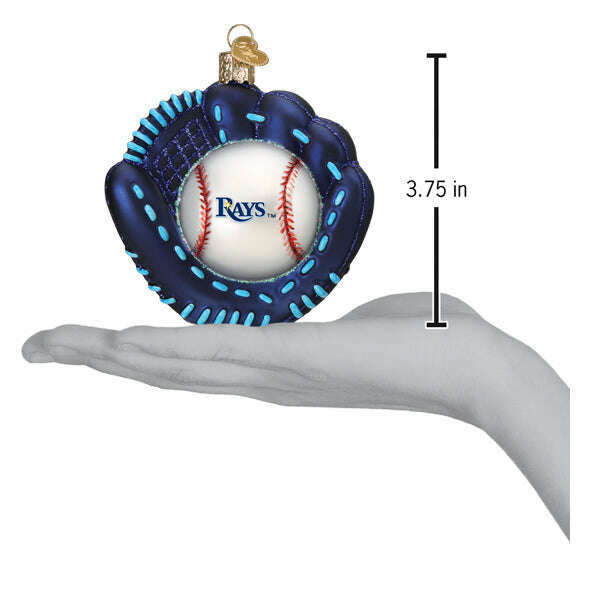Old World Christmas Rays Baseball Mitt Blown Glass Ornament