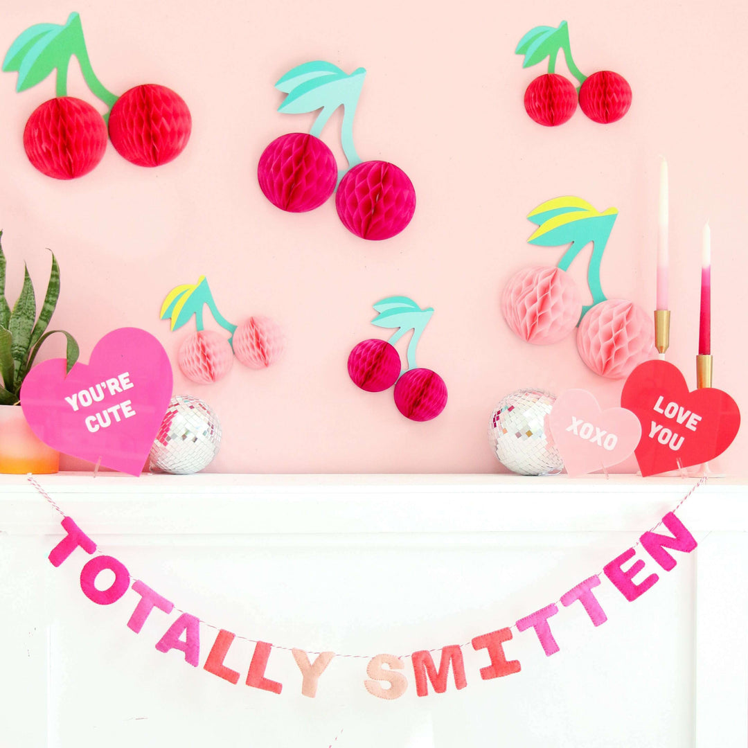 Red and Pink Acrylic Conversation Hearts