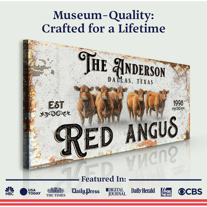 Red Angus Sign