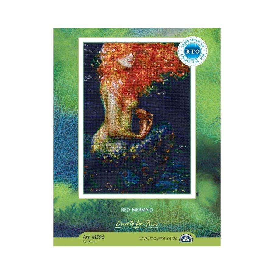 Red mermaid M596 Counted Cross Stitch Kit