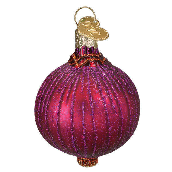 Old World Christmas Red Onion Blown Glass Ornament