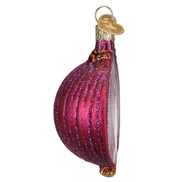 Old World Christmas Red Onion Blown Glass Ornament