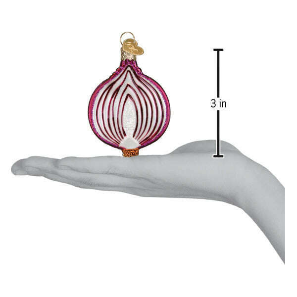 Old World Christmas Red Onion Blown Glass Ornament