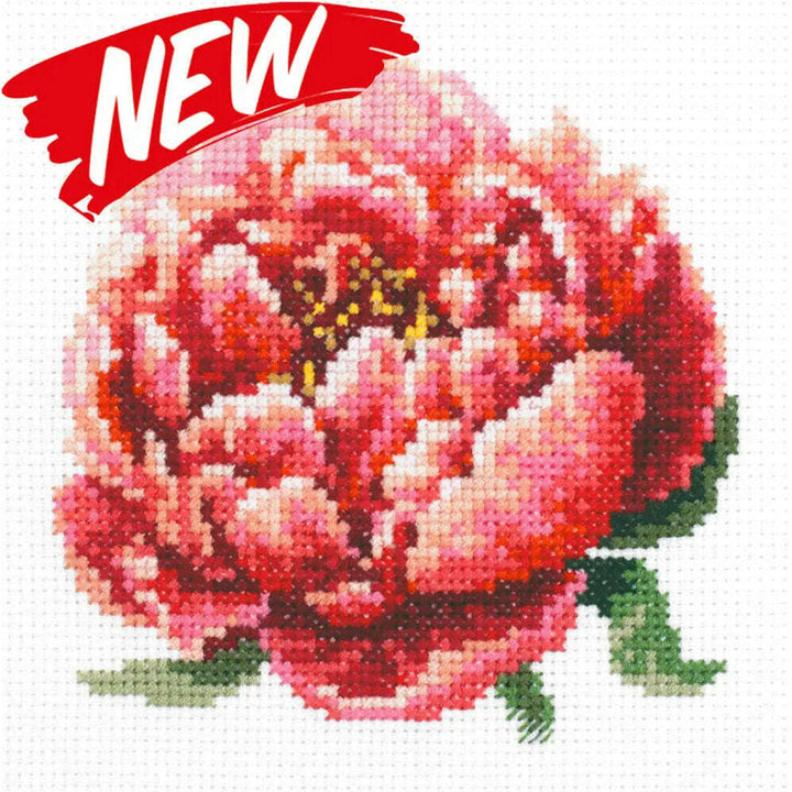 Red Peony 150-009 Counted Cross-Stitch Kit