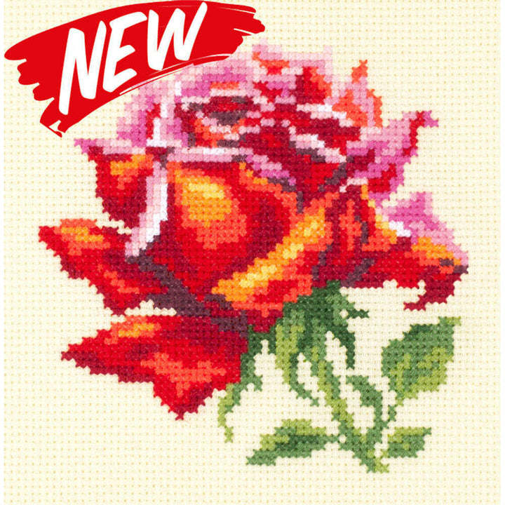 Red Rose 150-003 Counted Cross-Stitch Kit